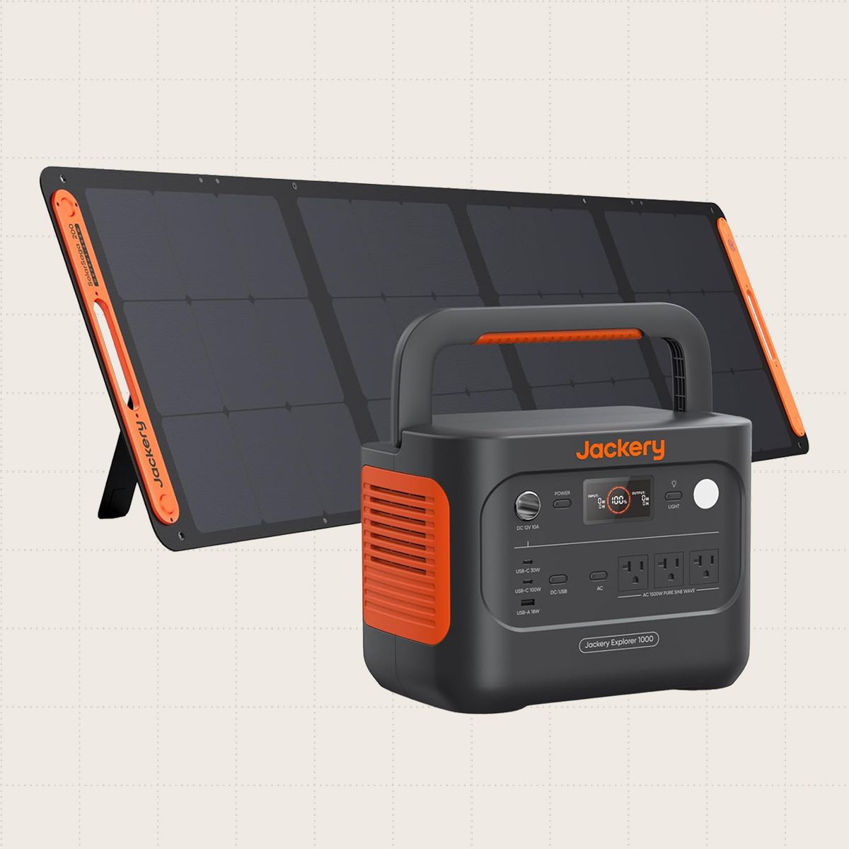Jackery Solar Generator 1000 v2 with 200W Solar Panel.