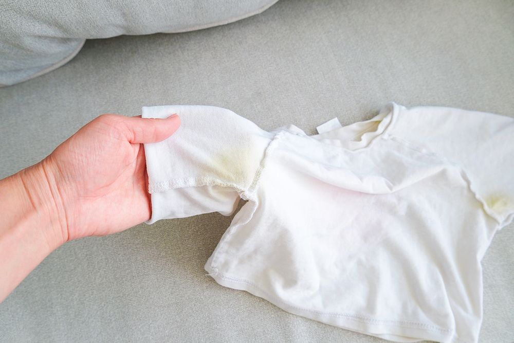 Erase Yellow Sweat Stains Without Harsh Chemicals