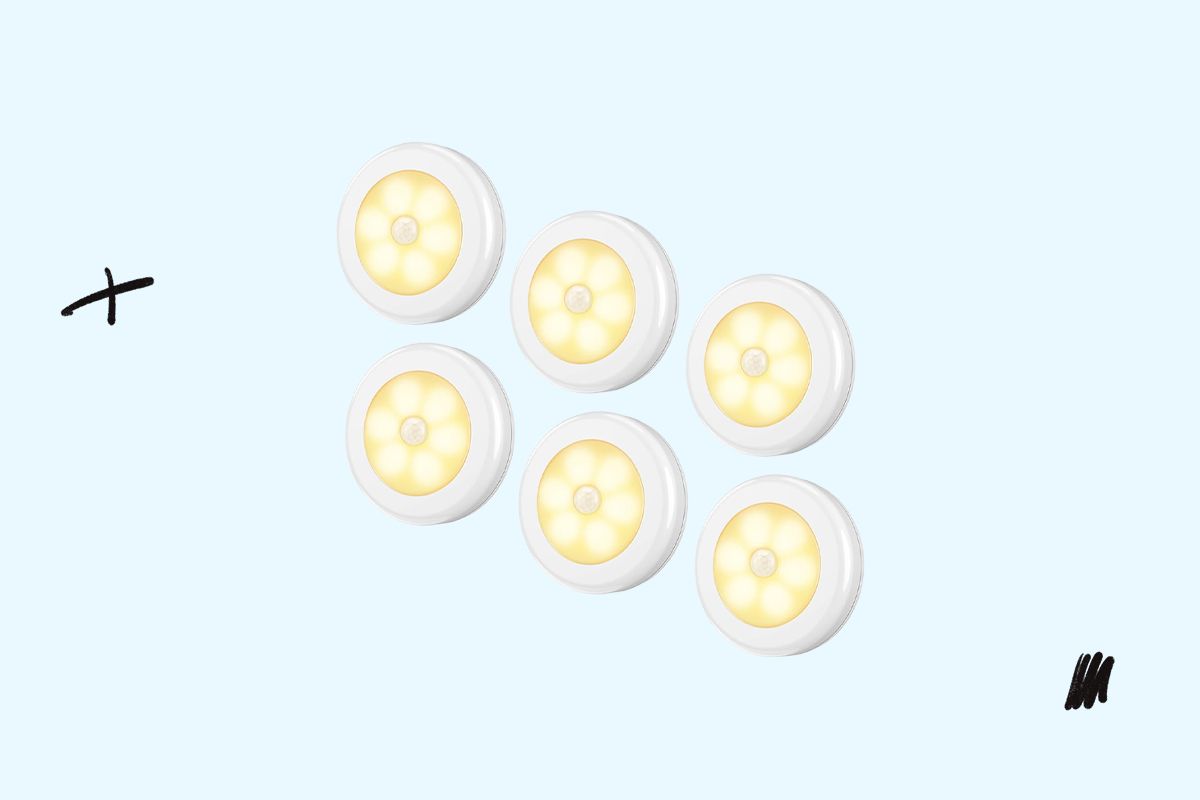 An image of motion-sensor LED lights