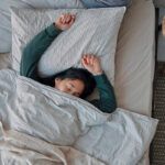 Woman sleeping in bed