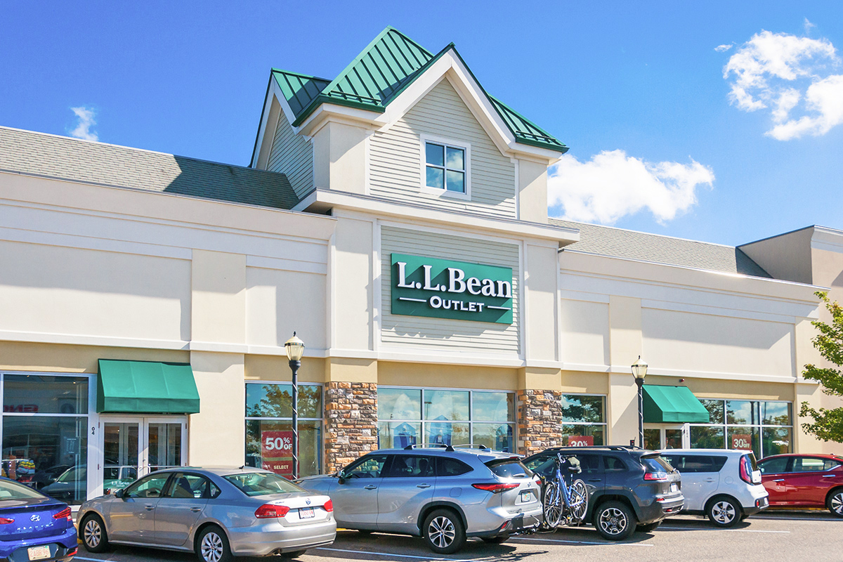 Exterior of an LL Bean Outlet