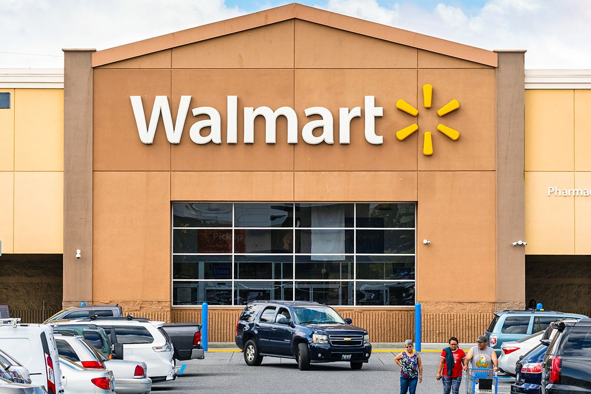 Exterior of Walmart