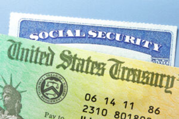 Social security card and check
