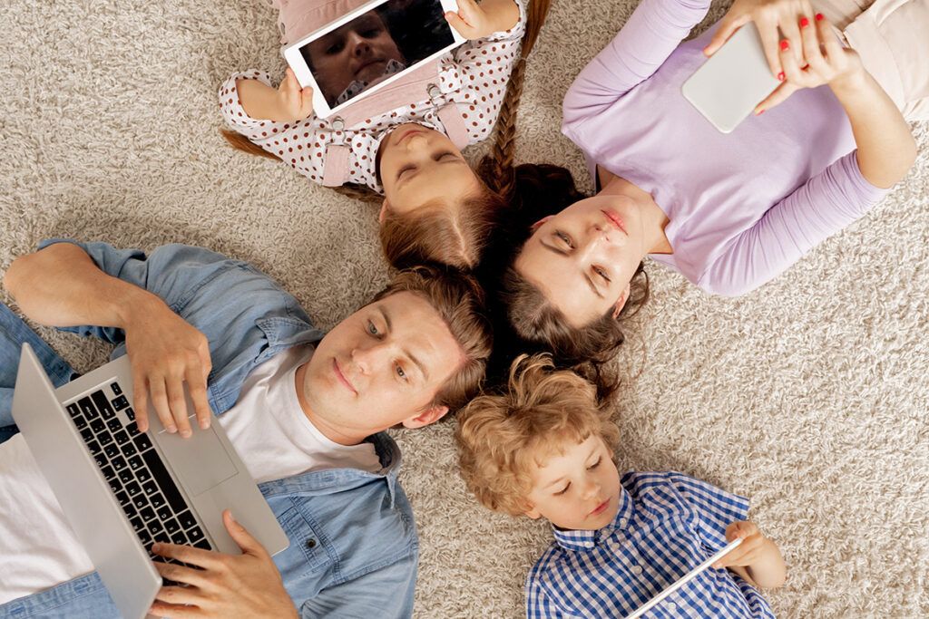 Family on devices