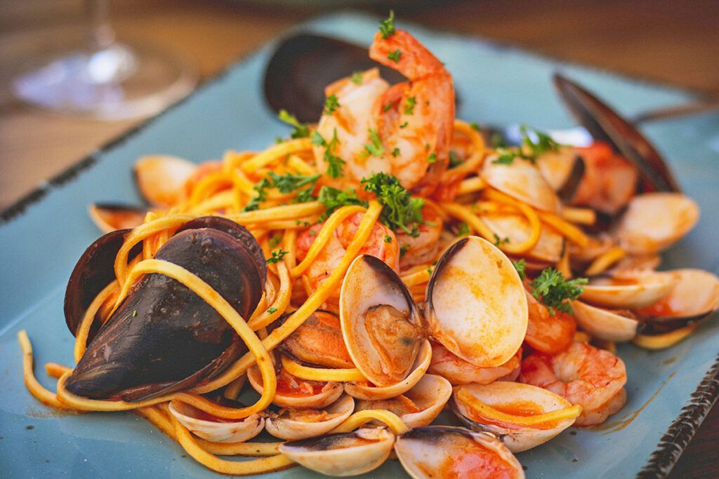 Seafood pasta