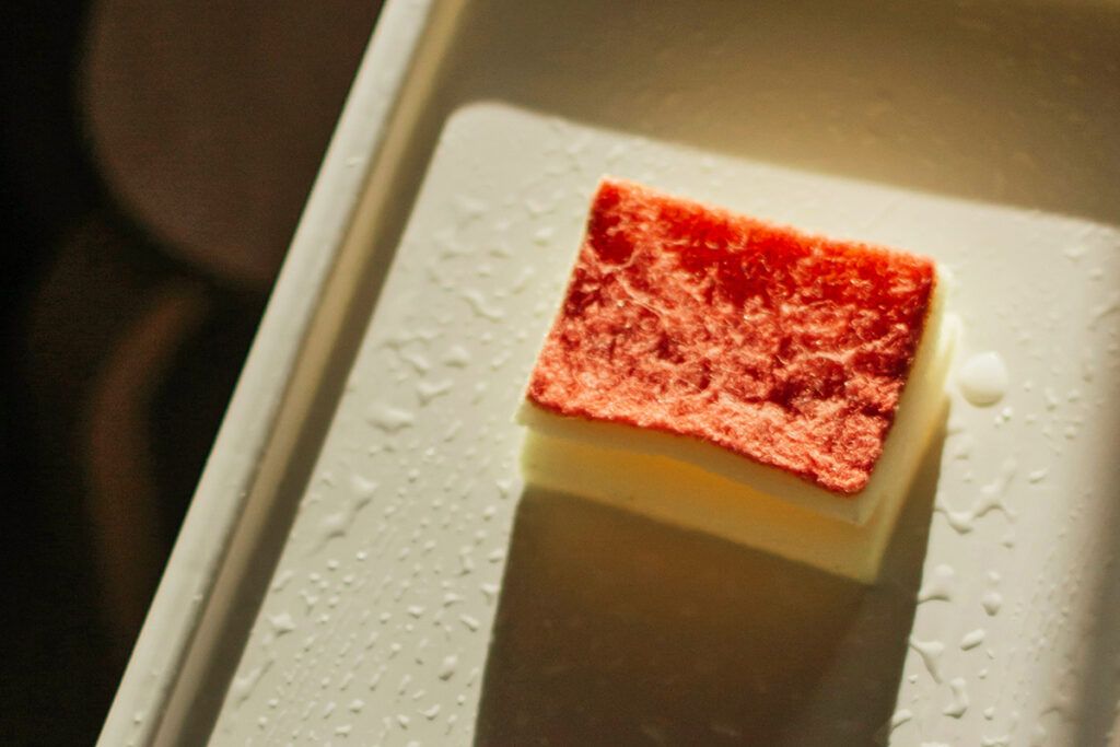 Sponge on counter