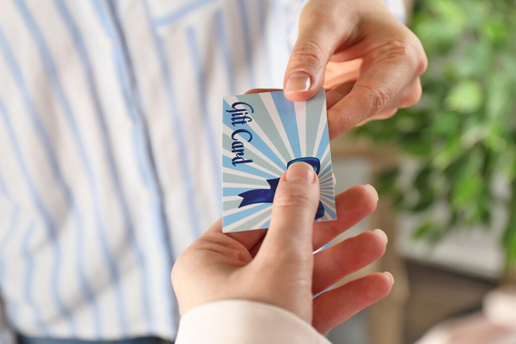 Giving gift card