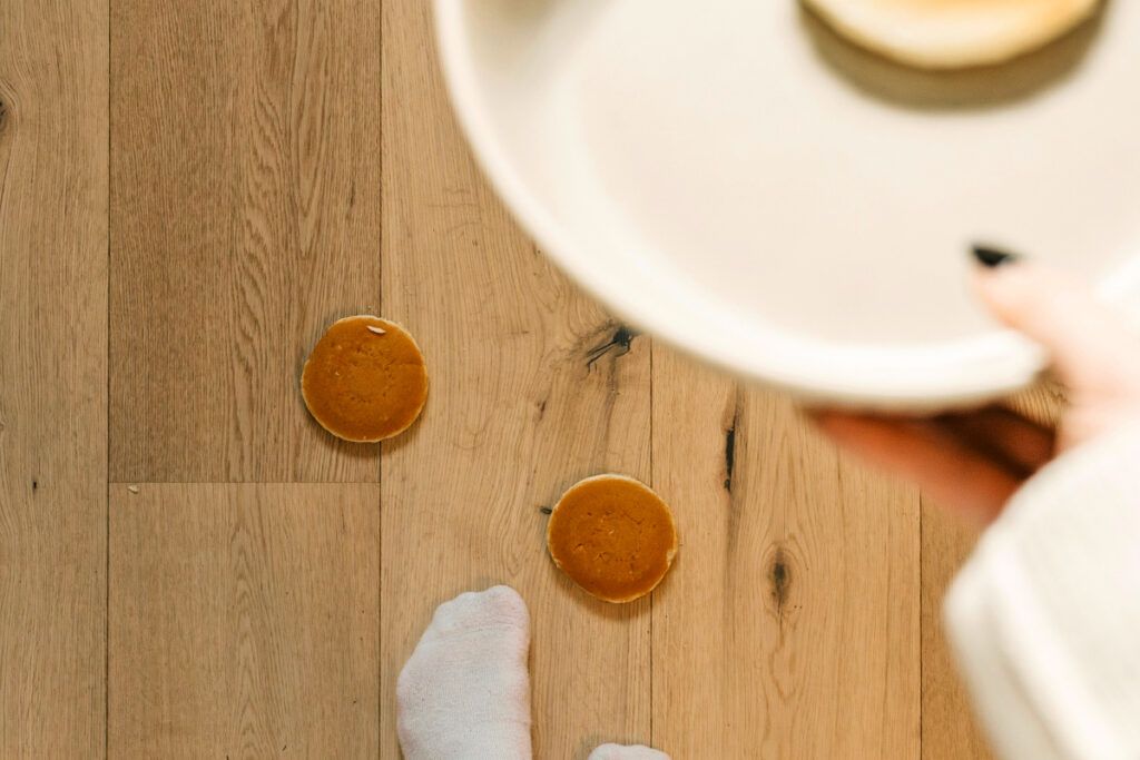 Pancakes on the floor