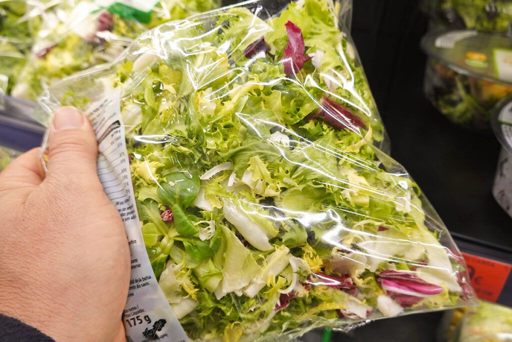 Bag of lettuce