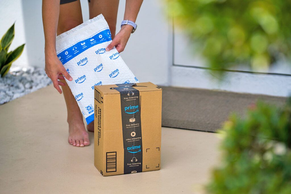 Amazon packages outside home