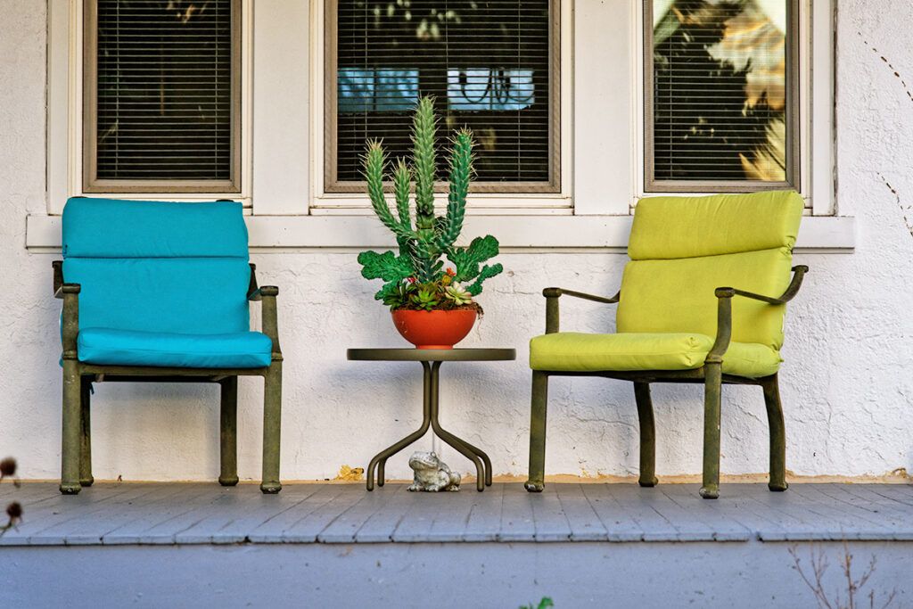 Furniture on patio
