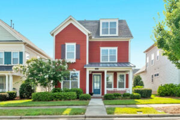 Exterior of a red house