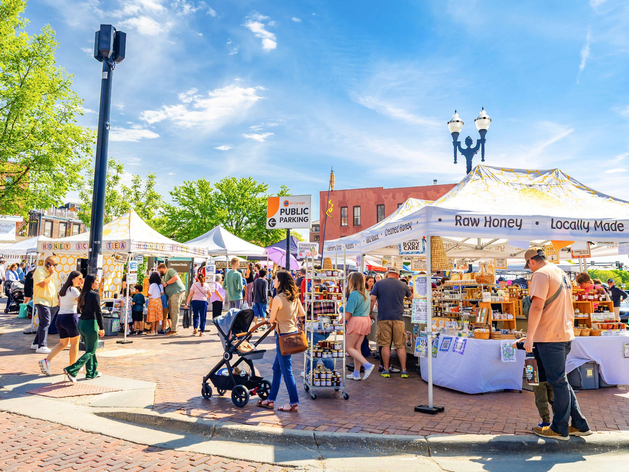 Farmers' market in Omaha, Nebraska