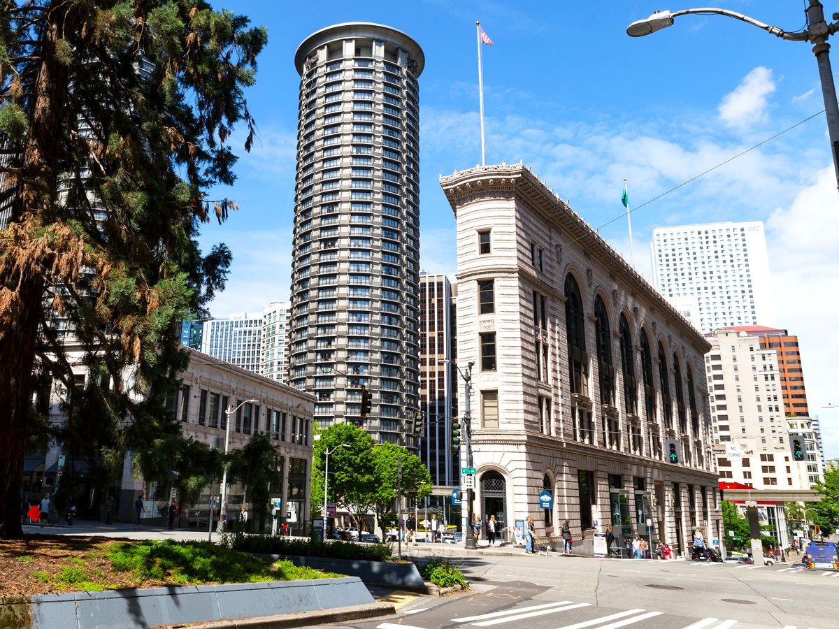 Times Square Building in Seattle, Washington