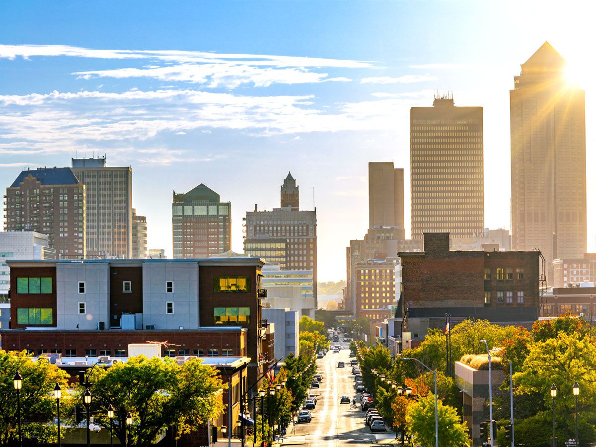 Skyline of Des Moines, Iowa