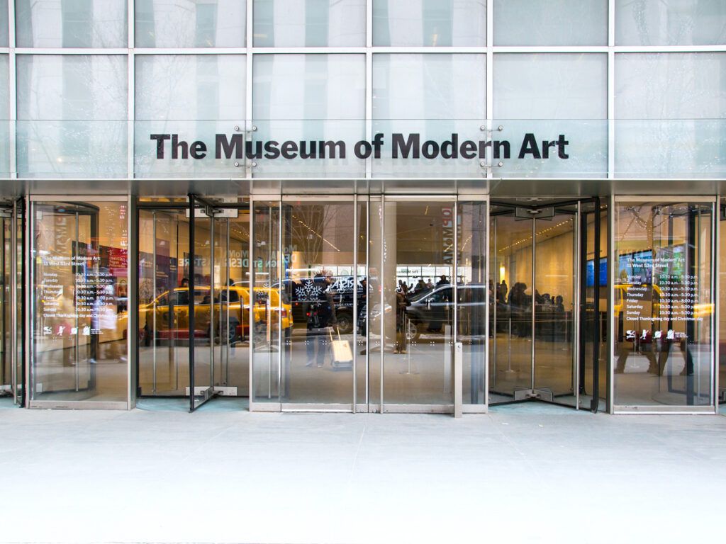 Entrance to the Museum of Modern Art in New York City