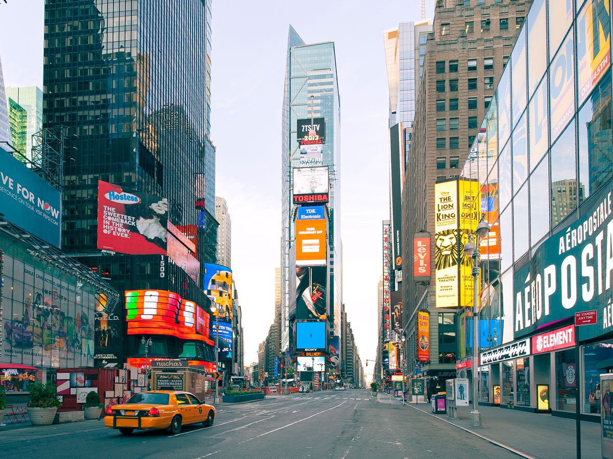 Contemporary image of Times Square