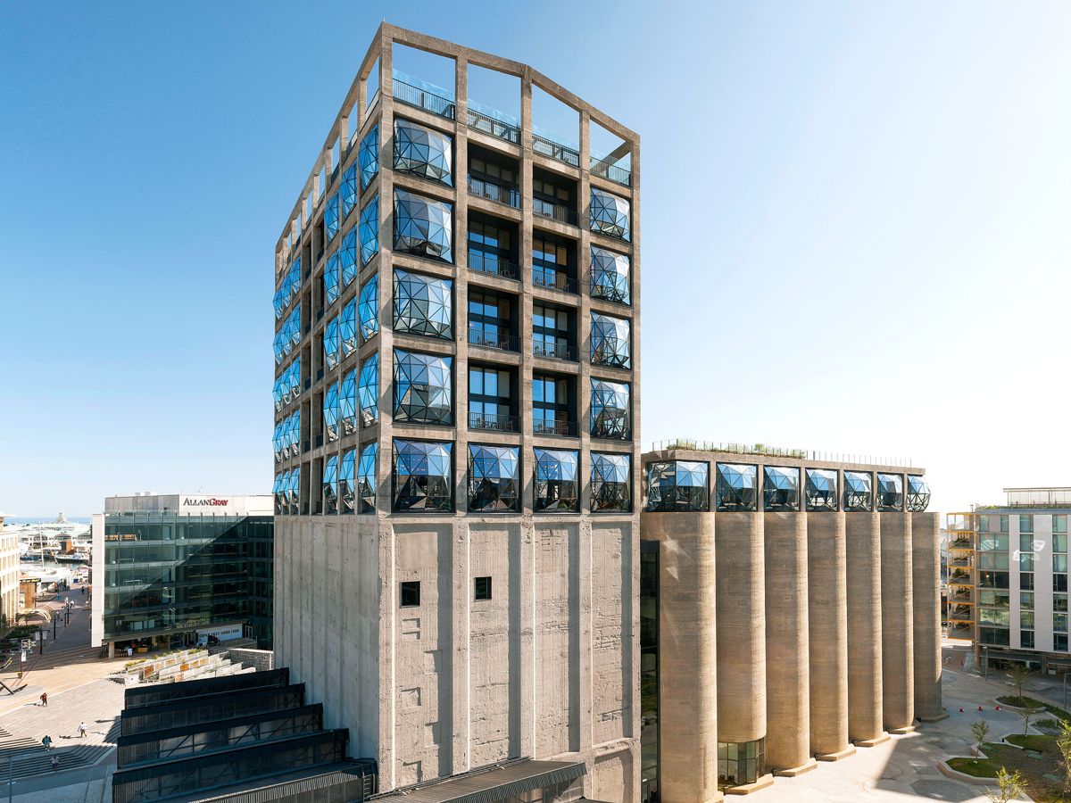 Exterior view of the Silo Hotel in Cape Town, South Africa