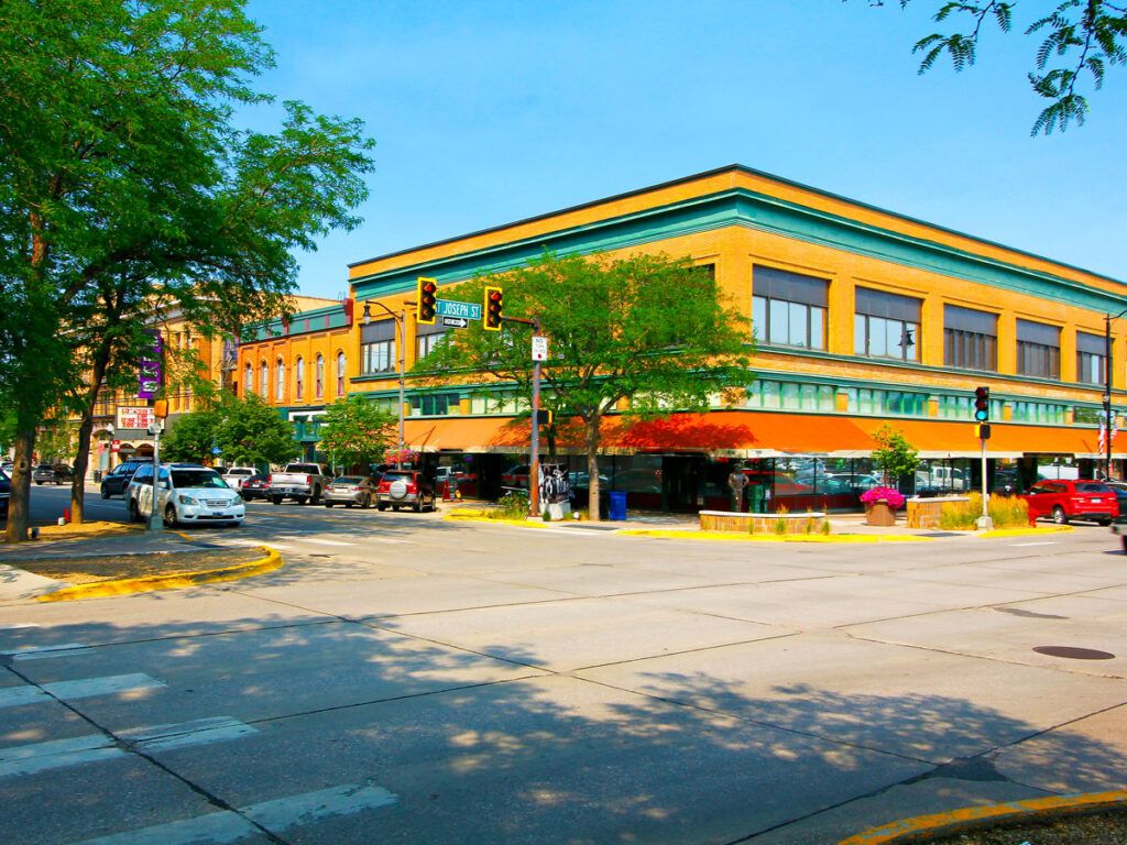 Street corner in Rapid City, South Dakota