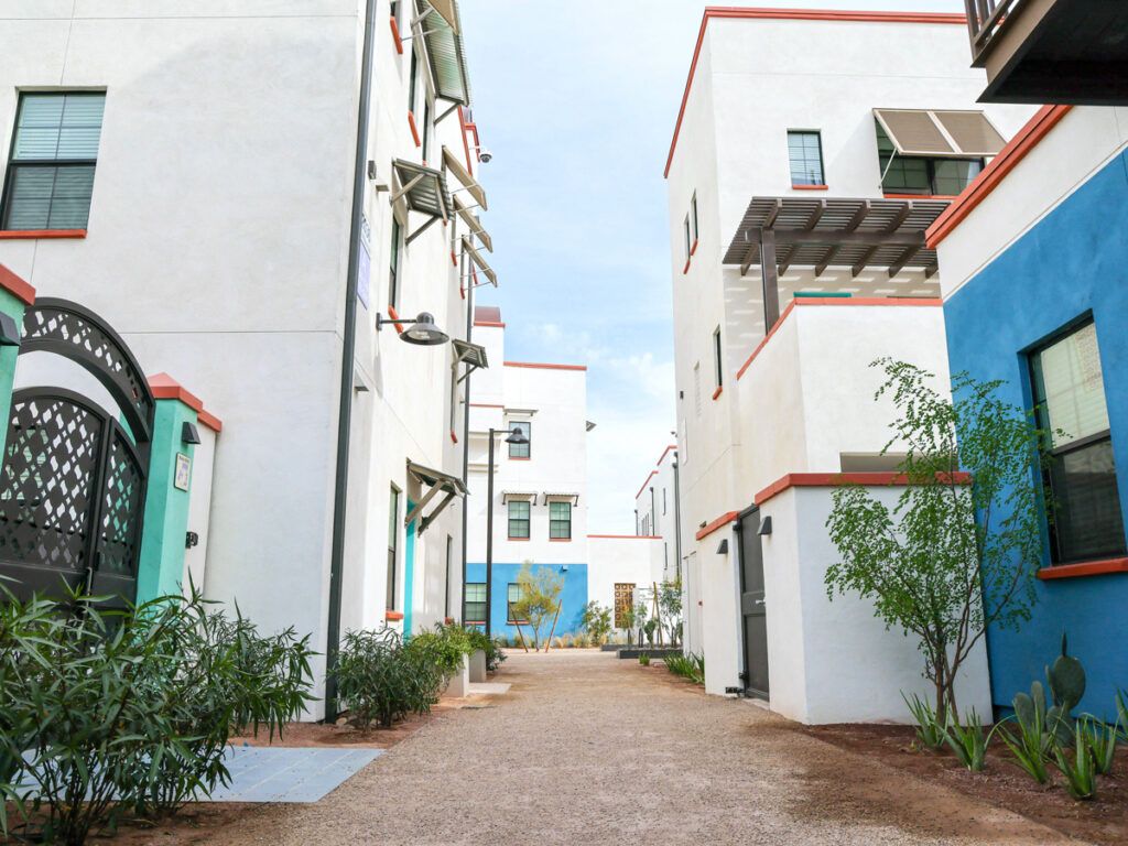 Pedestrian street in Culdesac Tempe