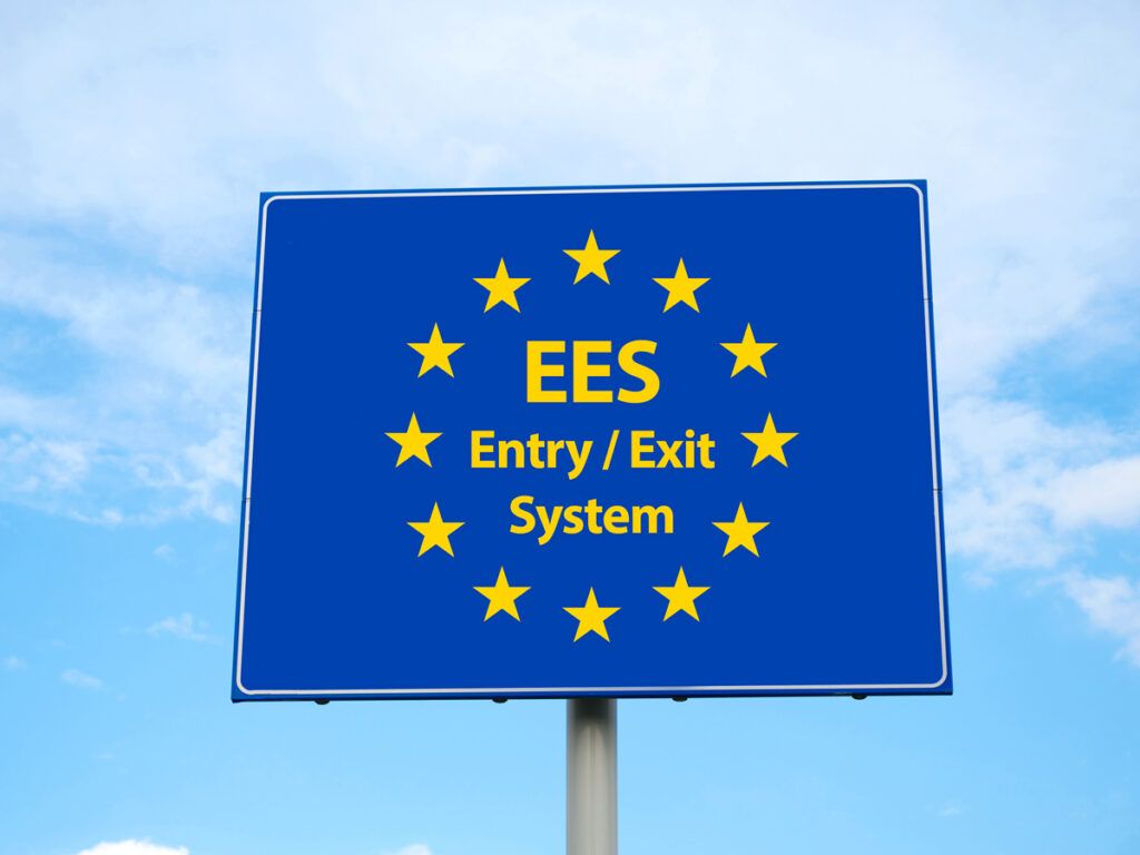 Sign for EES Entry/Exit System