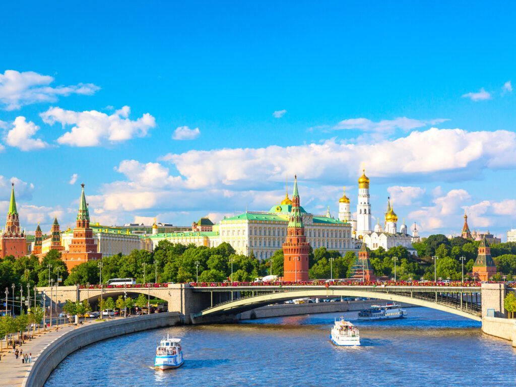 Skyline of Moscow, Russia