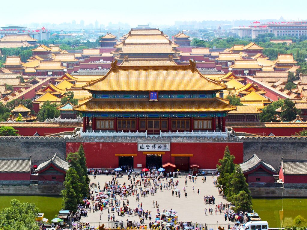 Beijing's Forbidden City seen from above