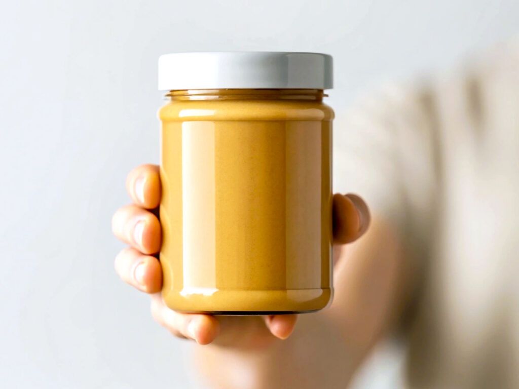 Jar of peanut butter