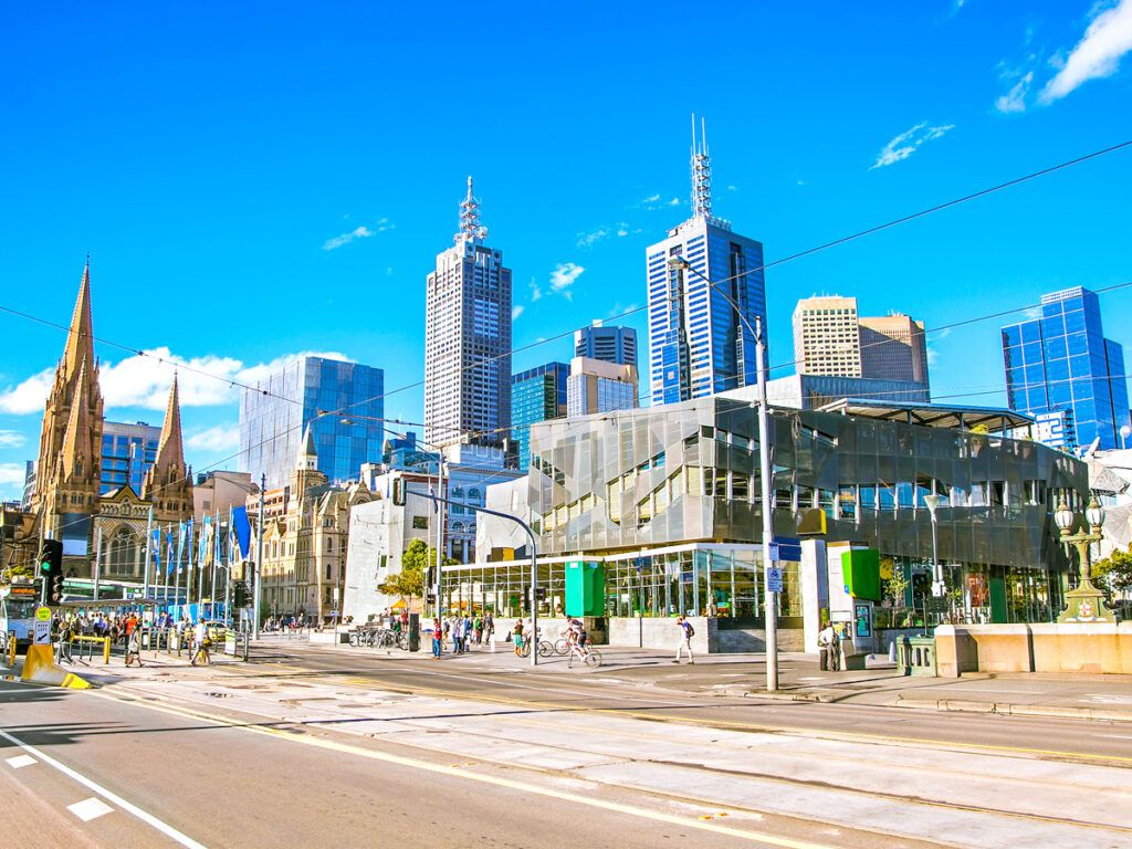 Federation Square in Melbourne, Australia