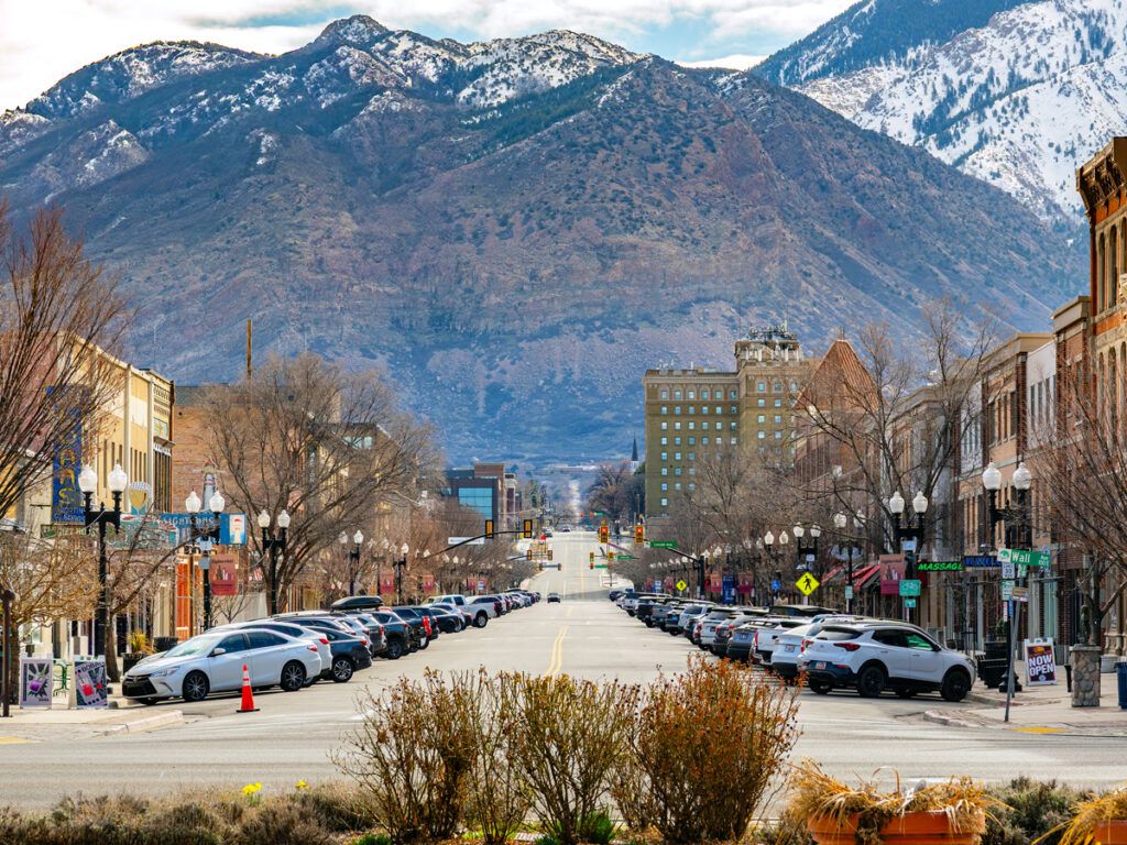 Historic downtown of Ogden, Utah