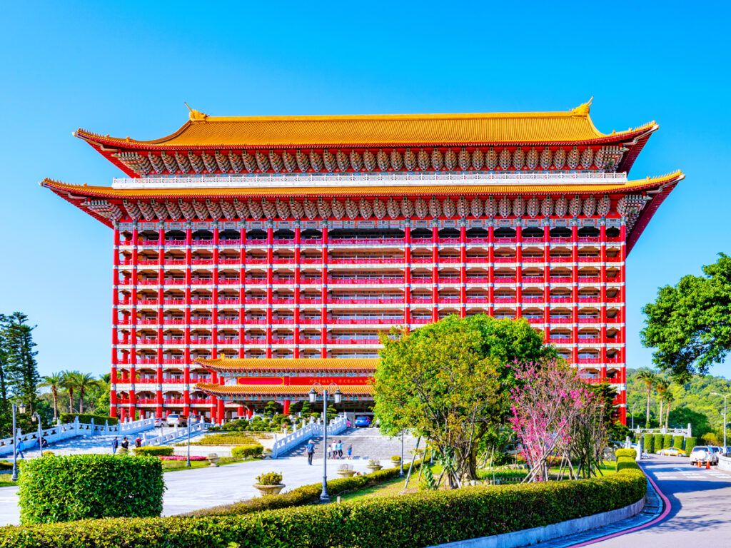 Exterior of the Grand Hotel in Taipei, Taiwan