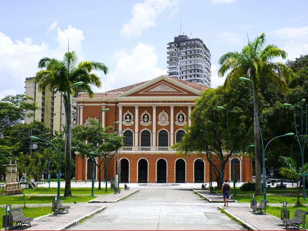 The Theatro da Paz (Peace Theater) in Belém, Brazil