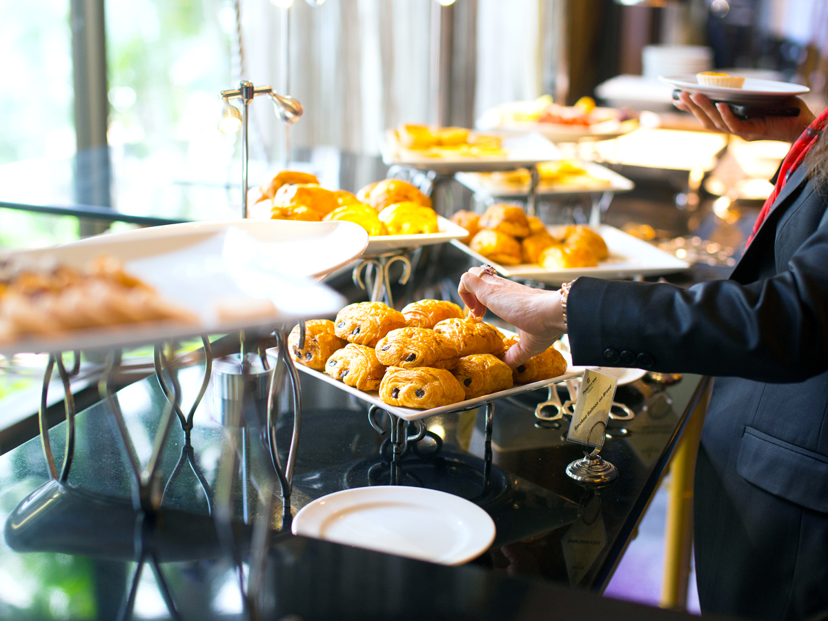 Catered indoor buffet