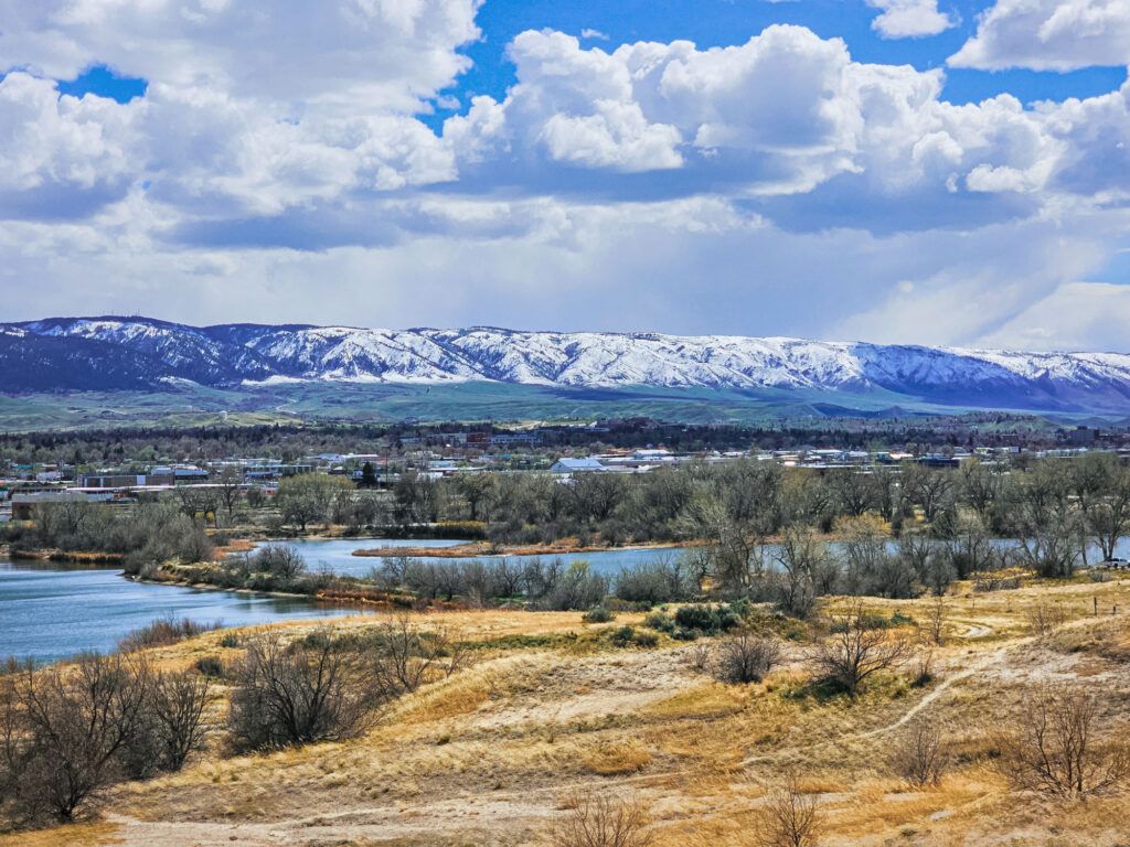 Mountains surrounding Casper, Wyoming