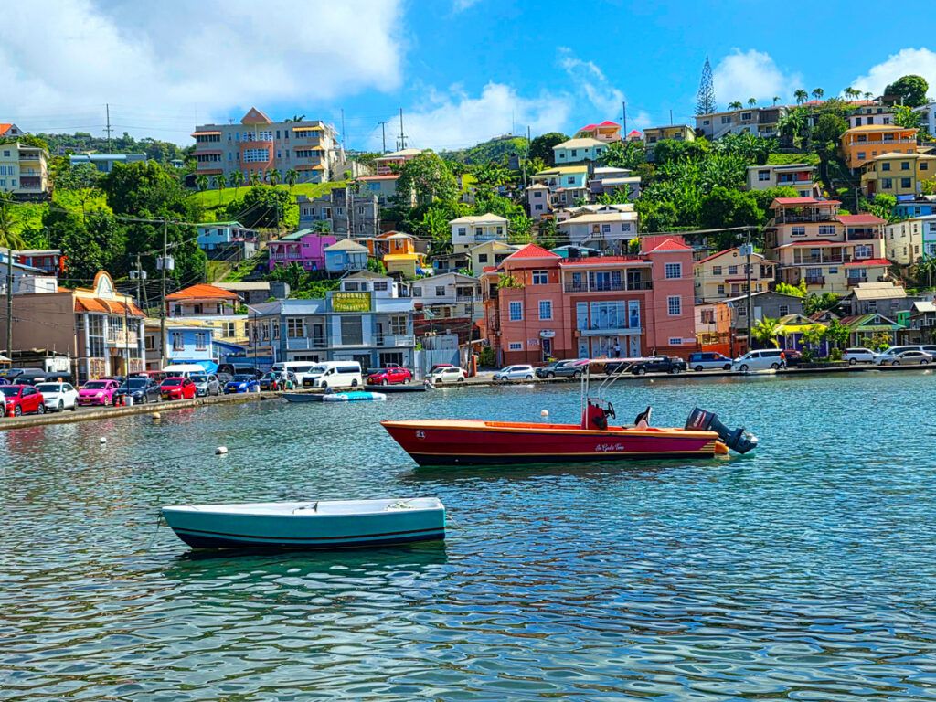 The Historic Carenage located in St. George's, Grenada