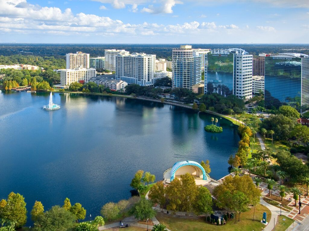 Lake Eola in Orlando, Florida