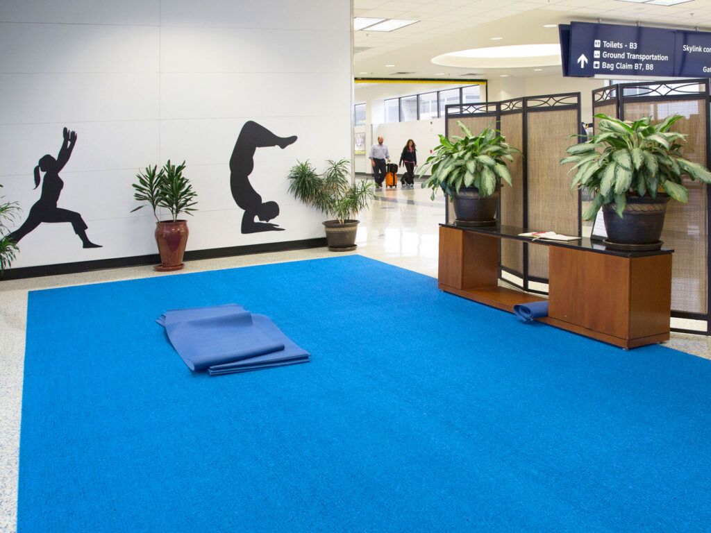 Yoga studio at Dallas Fort Worth International Airport