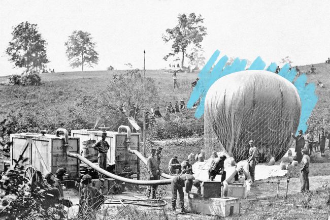 Hydrogen gas air balloon
