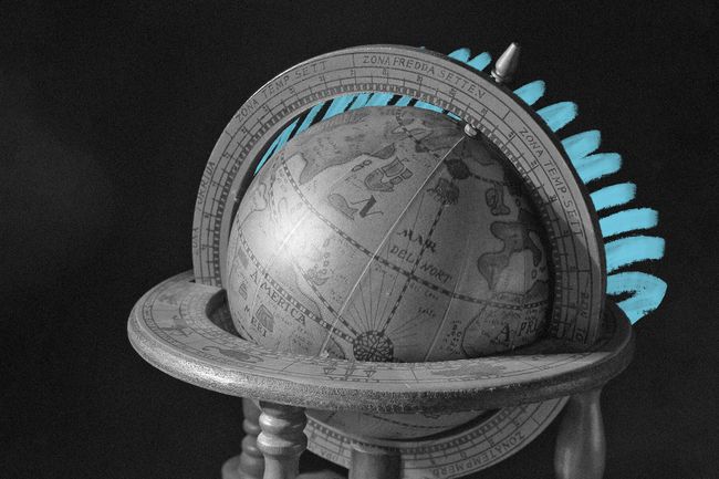 Antique globe