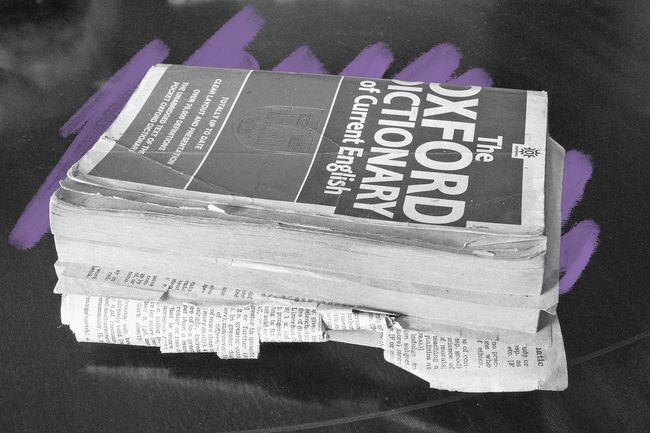 Well-worn Oxford Dictionary