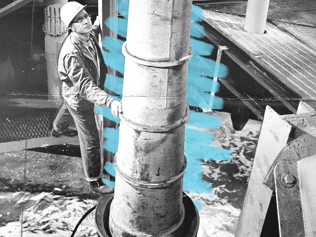 Project Mohole drilling operation, 1961