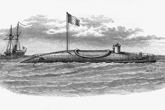 Early French submarine