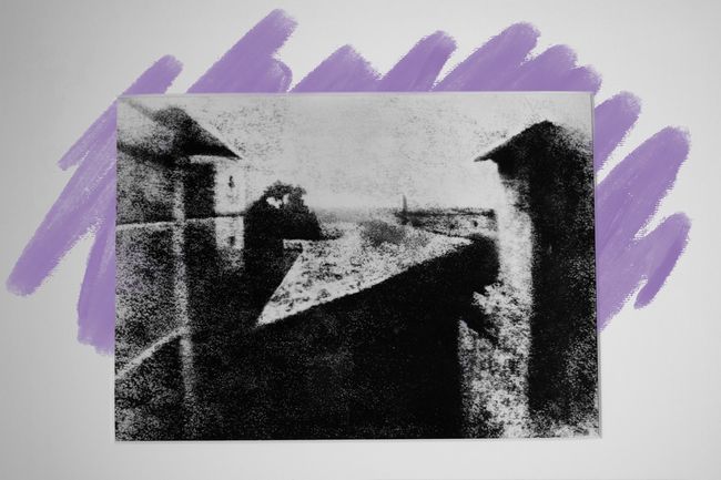 Reproduction of the world's oldest photograph