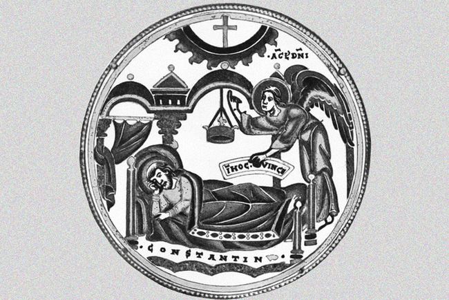 Triptych depicting Constantine's dream, 312 CE