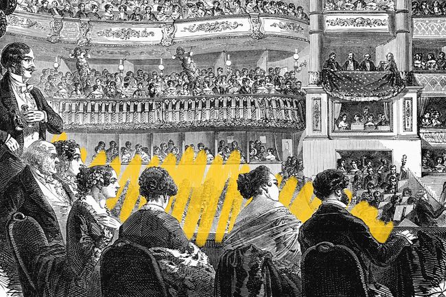 Italian Opera House in Paris, 1800s
