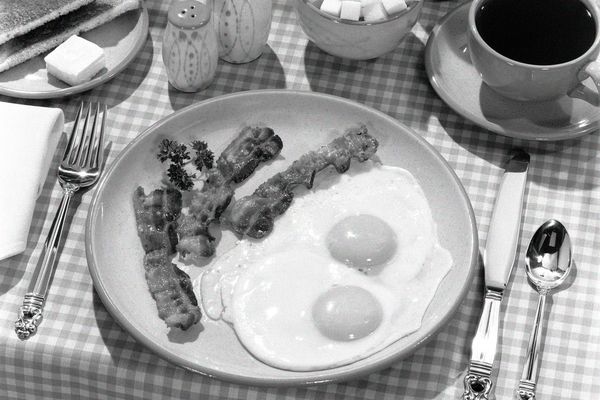 Breakfast plate, circa 1950s