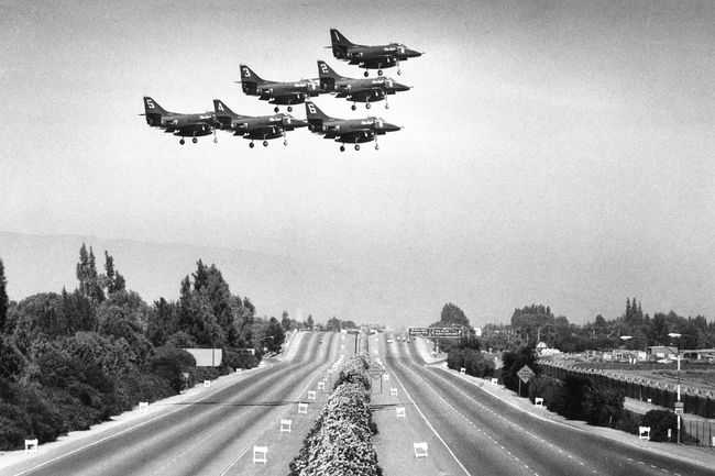 Blue Angels fly by