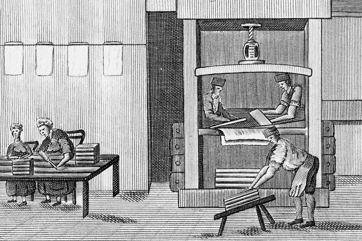 Papermaking, 1809