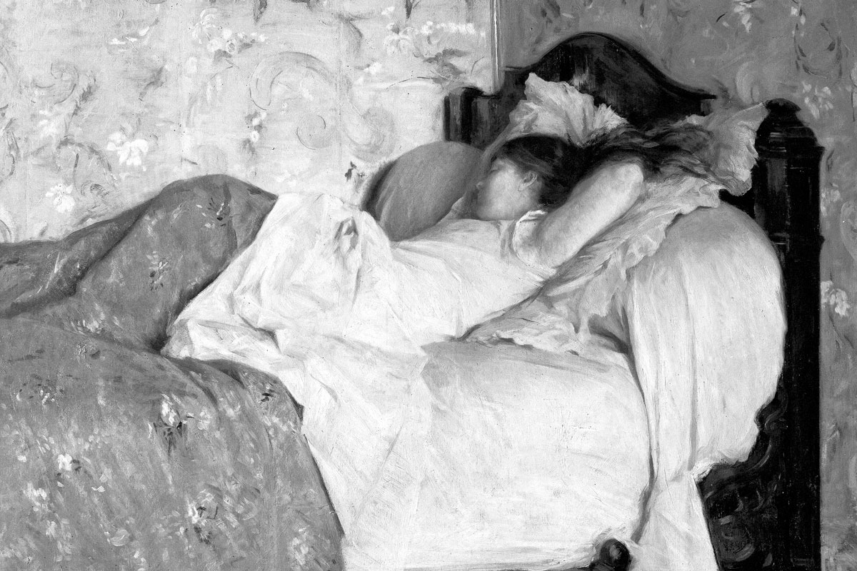 Sleeping girl, 1878