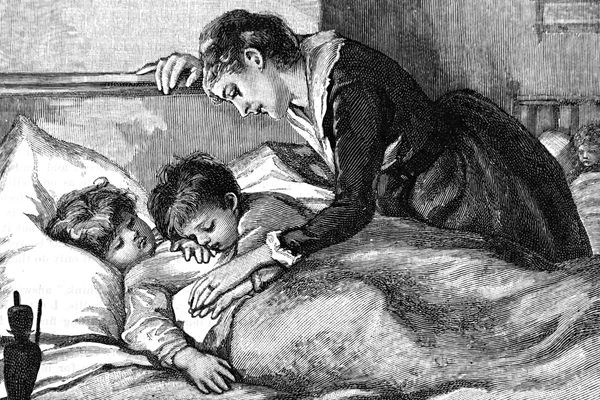 Communal sleeping, 19th century